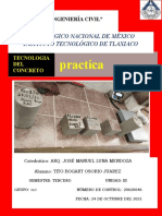 Concreto fresco: Prueba de revestimiento y moldeo de muestras