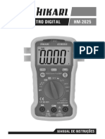 Manual Multimetro Digital HM 2025