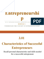 Module 3 - Entrepreneurship