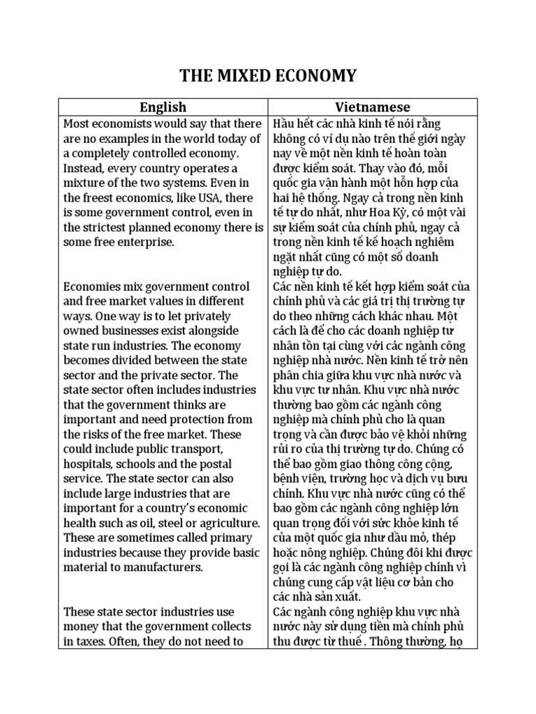 The Mixed Economy PDF