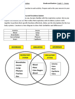 Venn Diagram Respiratory Circulatory Systems