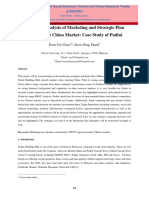 A Critical Analysis of Marketing and Strategic Plan Venture Into China Market: Case Study of Padini