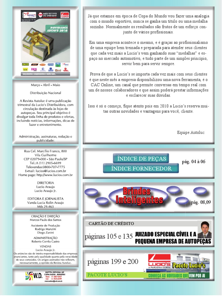 SA！ Autoluc 01 de 05 | PDF | Suspensão (veículo) | Engenharia de