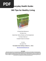 Everyday Health Guide: 365 Tips For Healthy Living