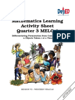 Mathematics Learning Activity Sheet Quarter 3 MELC 4