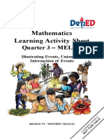 Mathematics Learning Activity Sheet: Quarter 3 - MELC 6