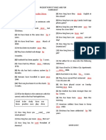 PRESENT PERFECT SINCE AND FOR WORKSHEET