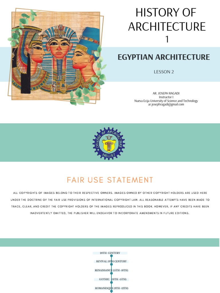 Hoa 1-Egyptian Architecture | PDF | Egyptian Pyramids | Ancient Egypt