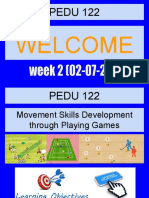 PEDU 122: Welcome
