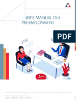 1 - Pre-Employment Phase - Trainers' Manual