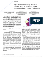 Power Quality Enhancement Using Dynamic Voltage Restorer DVR by Artificial Neural Network and HysteresisVoltage Control Techniques