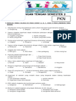 Soal UTS PKN Kelas 5 SD Semester 2