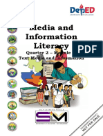 Quarter 2 - Module 4: Text Media and Information
