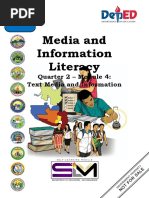 Quarter 2 - Module 4: Text Media and Information