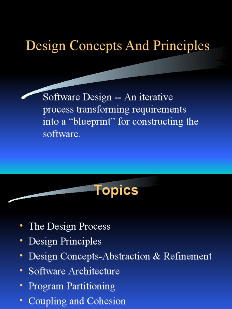 Design Concepts and Principles | PDF | Abstraction (Computer Science ...