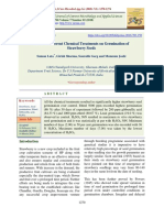 Effect of Different Chemical Treatments On Germination of Strawberry Seeds