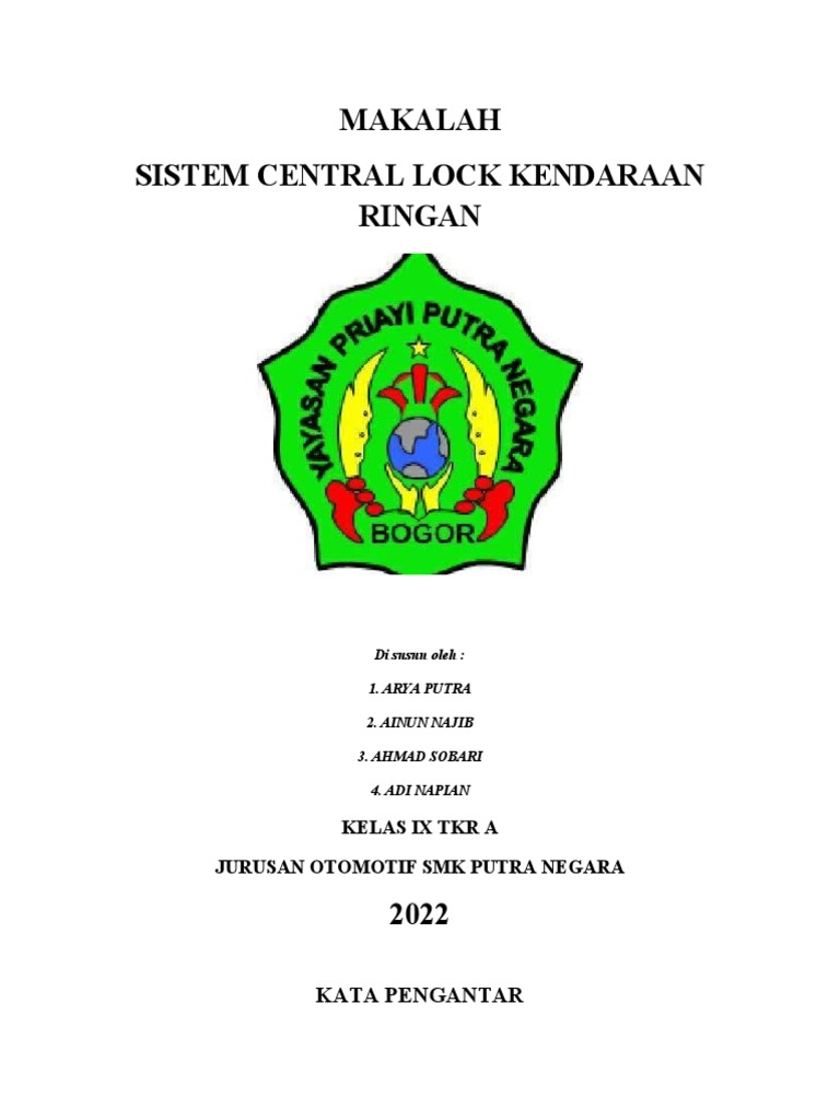 Makalah Kelompok 1 Sistem Central LockWps Office PDF