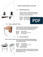 Jenis-Jenis Meja Kantor