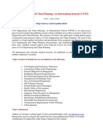 Civil Engineering and Urban Planning: An International Journal