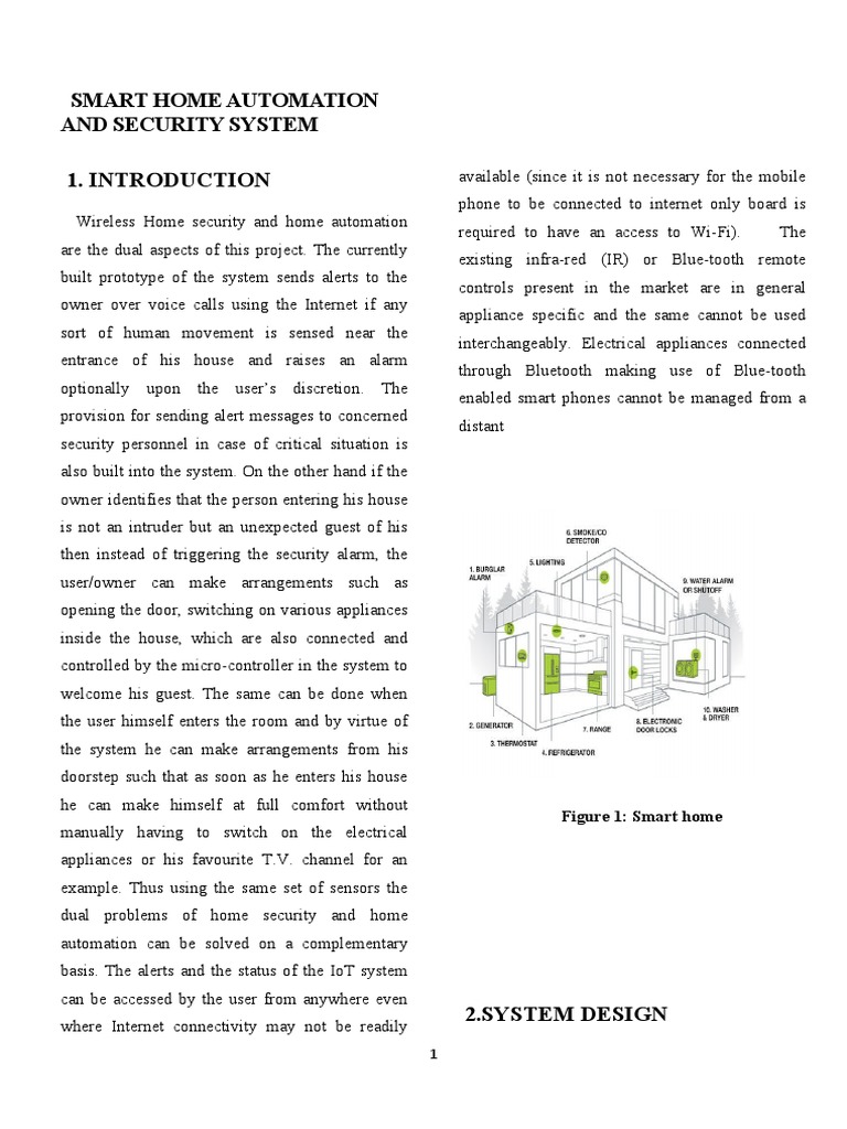Image showcasing Smart Home Automation & Security | PDF | Transmission Control Protocol ...
