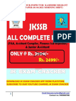 Set-02-Jkssb Finance Sub-Inspector (01-04-2021, Morning Shift) by JK Exam Cracker