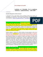 Historia de La Medicina en Colombia. de La Medicina Ilustrada A La Medicina Anatomoclínica, 1782-1867 - Tomo II LISTO