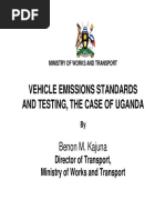 Vehicle Emissions Standards Uganda