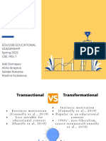 Transformative and Transactional Leadership Styles