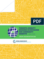 Toronto: Density Bonuses in Exchange For Community Benefits: - Case Study