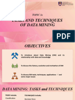 Topic 1c - Tasks and Techniques of DM