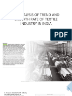 An Analysis of Trend and Growth Rate of Textile Industry in India
