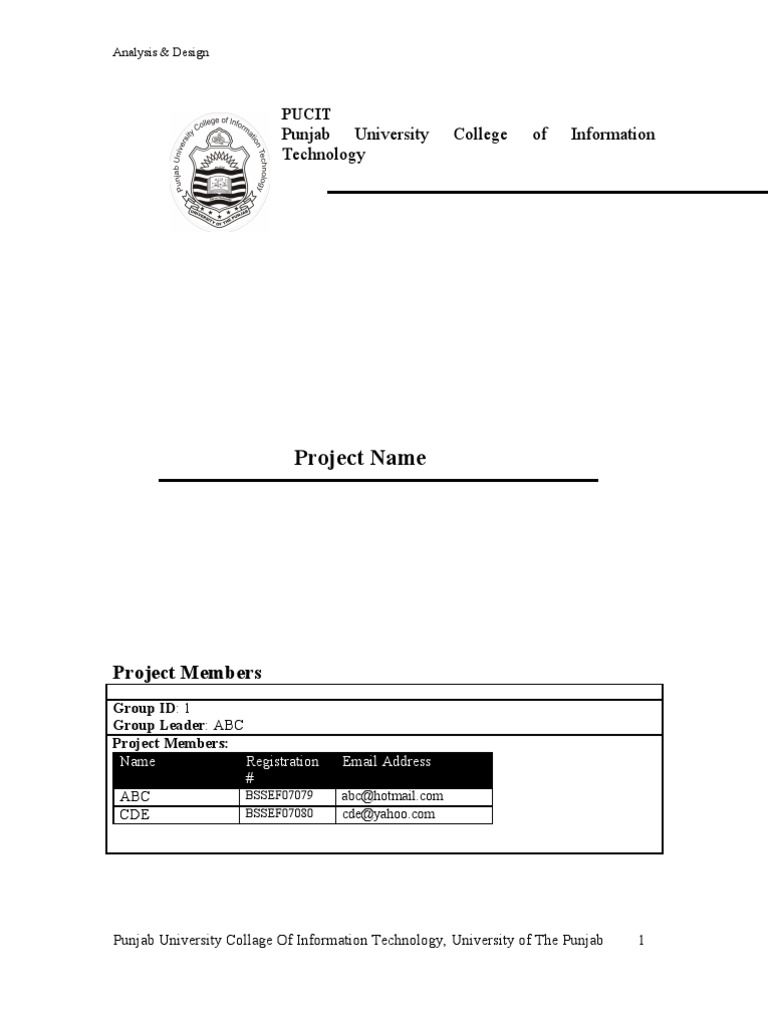 Project Analysis and Design Overview | PDF | Software Development ...