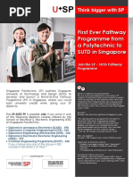 First Ever Pathway Programme From A Polytechnic To SUTD in Singapore