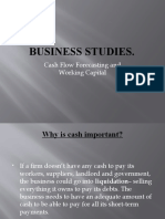 Business Studies.: Cash Flow Forecasting and Working Capital