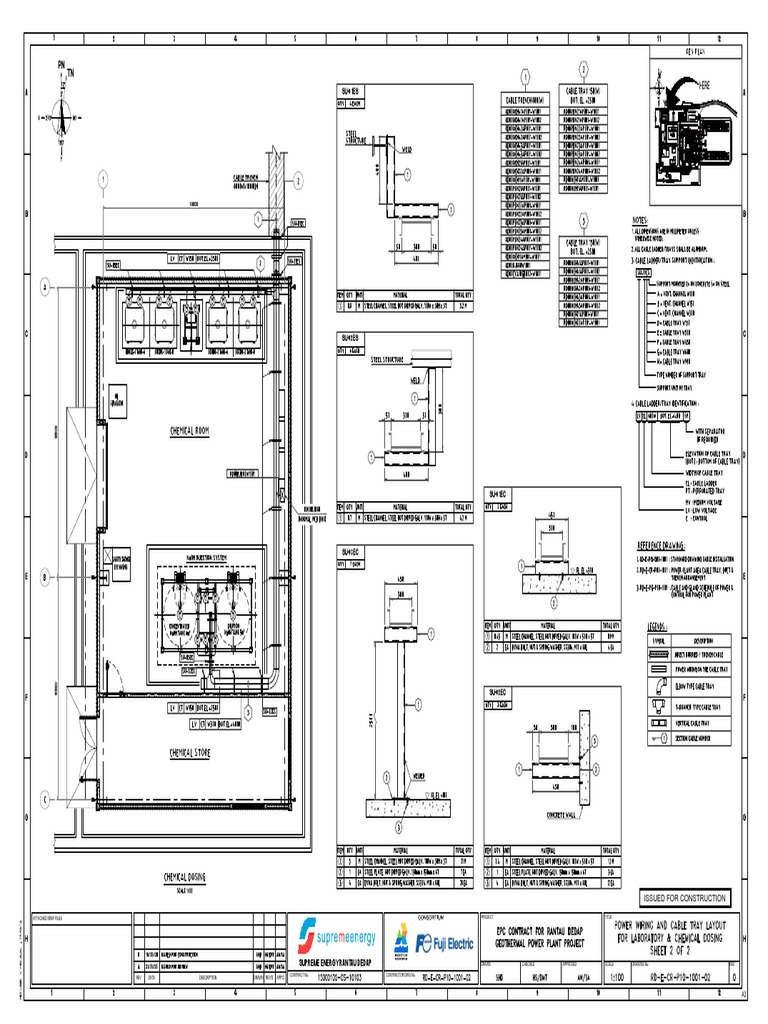 RD-E-CR-P10-1001-02 - Rev.0 - Power Wiring and Cable Tray Layout For ...