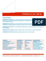 Hydraulic Oil HM 46: Product Data Sheet