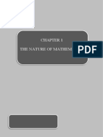 Chapter 1 the Nature of Mathematics