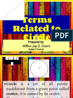 Circle Geometry Terms Explained