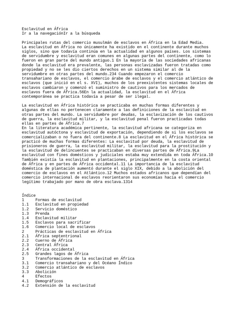 Africa | PDF | Esclavitud | Comercio de esclavos del Atlántico