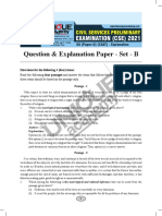 Question & Explanation Paper - Set - B: Directions For The Following 4 (Four) Items