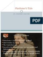 The Pardoner's Tale: By: Geoffrey Chaucer