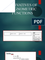 Derivatives of Trignometric Functions Ppt