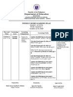 Department of Education: Weekly Home Learning Plan