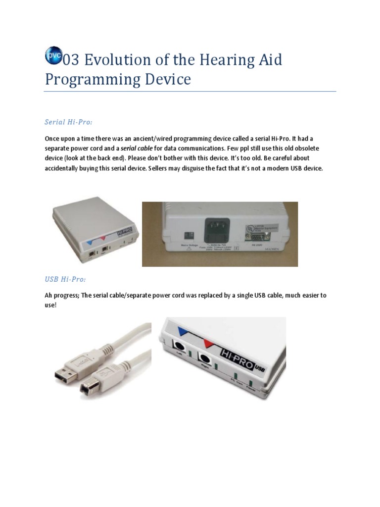 03 Evolution of The Hearing Aid Programming Device | PDF | Hearing Aid ...