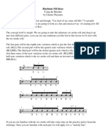 Rhythmic Fill Ideas Using the Rhythm