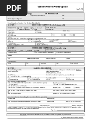 Vendor Form