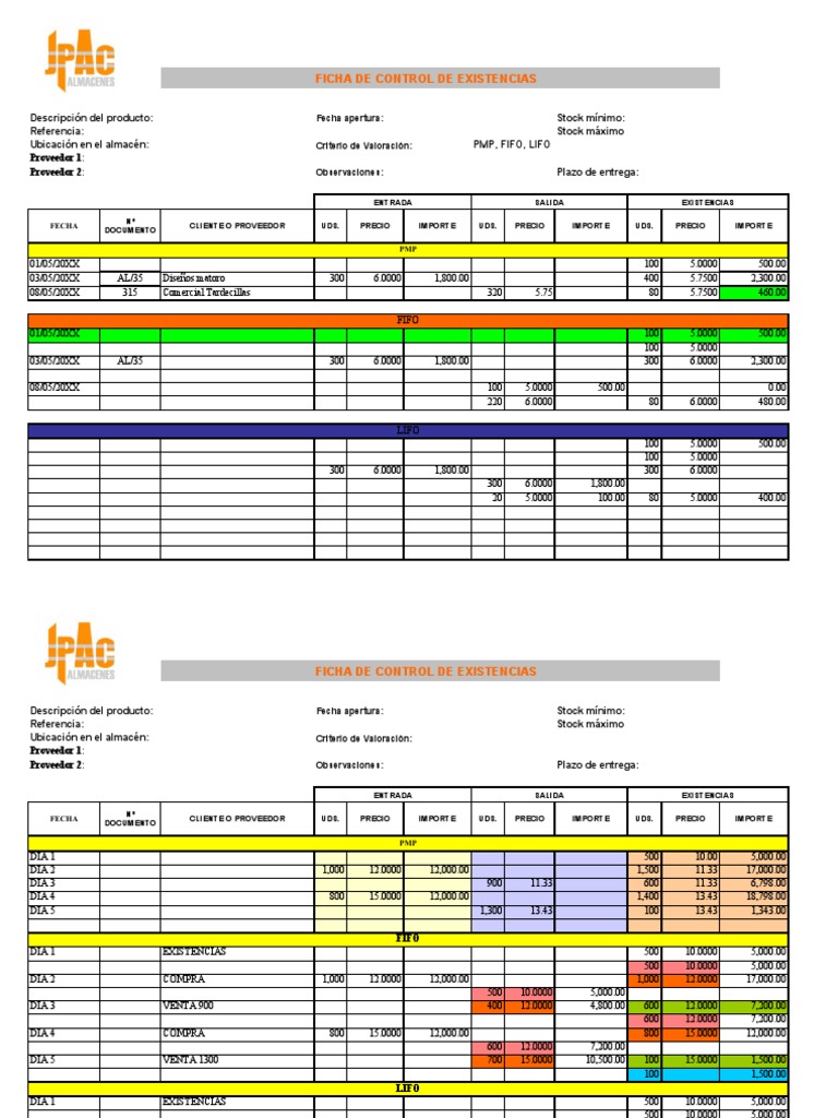 PMP Fifo Lifo Logistica | PDF