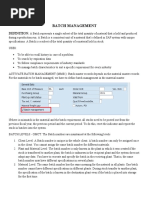 Batch Management: Definition