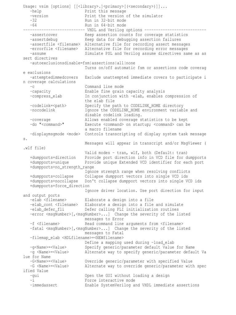 Questa Comms PDF Library Command Line Interface