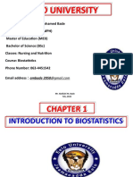 Chapter 1 Introduction To Biostatistics 2022